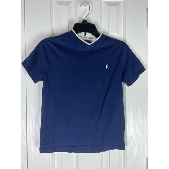 Ralph Lauren Boys Navy Shirt M 10/12 - Picture 1 of 3